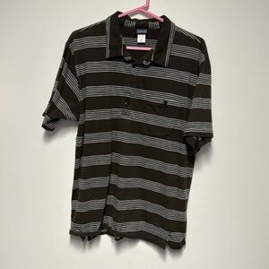 Patagonia brown with stripes XL polo
